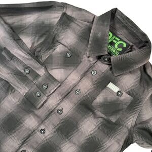 DIXXON FLANNEL‎ DFC YOUTH BOYS PLAID SHIRT Sz S streetwear motorcycle skater